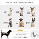 Passeggino per Cani Taglia Piccola con Tettuccio Regolabile e 2 Guinzagli 81x68x98.5 cm Nero e Khaki