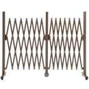 Recinzione per Giardino Estensibile Autoportante 52-405 cm in Acciaio e Alluminio Marrone scuro