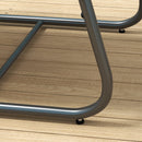 Set Salotto da Giardino Divano 2 Poltrone e Tavolino in Acciaio e Tessuto a Rete Crema