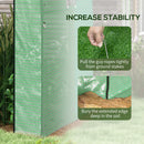 Serra a Tunnel per Orto con Porte Avvolgibili e Finestre 1,8x1,8x2m in Acciaio e PE Anti UV  Verde