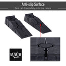 Set 2 Rampe per Auto Max 5 Tonnellate 91x30x21 cm in Plastica Neri