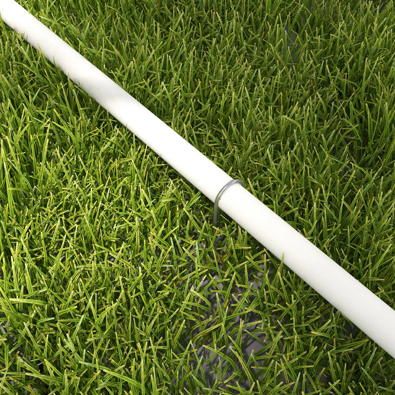 Set Addestramento Cani da Esterno 4 Pezzi 89x69x99 cm in PE e ABS Bianco e Arancione