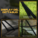 Amaca con Supporto max 120kg 263x89x100 cm in Metallo Borsa Incluse Nero e Bianco