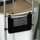 Supporto Water con Braccioli per Anziani e Disabili 67,5x49x68-82 cm con 2 Piedini a Ventosa Argento