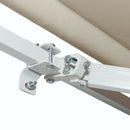 Tenda da Sole per Esterno a Bracci Avvolgibile 360x250 cm con Apertura a Manovella Crema