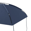 Tendalina ad Arco Portatile con Paletti Regolabili 290x278x230-260 cm in Poliestere e Acciaio Blu