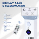 Ventilatore a Torre 45W a 3 Modalità e 3 Velocità con Timer da 12h 31.5x31.5x96 cm in ABS Bianco