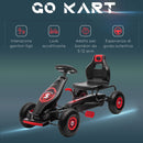 Go-Kart a Pedali per Bambini con Sedile Regolabile Rosso