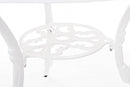 Tavolo Victoria Bianco D80 in Alluminio