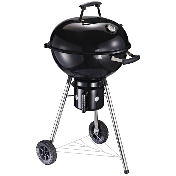 online Barbecue a Carbone Carbonella in Acciaio Portatile 2 Ruote 50x63x94 cm Round