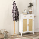 Appendiabiti da Terra in Legno di Abete a 8 Ganci per Casa e Ufficio 40x40x165 cm Color Legno 