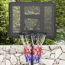 Canestro Basket ad Altezza Regolabile 216-277 cm con Base Riempibile in Acciaio e PE Nero