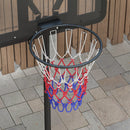 Canestro Basket ad Altezza Regolabile 216-277 cm con Base Riempibile in Acciaio e PE Nero