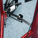 Deambulatore ad Altezza Regolabile con 3 Ruote e Tasca Portaoggetti 68x68x86,5-99 cm in Alluminio Rosso