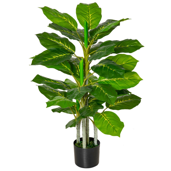 Pianta Artificiale H95 cm 33 Foglie con Vaso Verde online