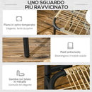 Set Salotto da Giardino con Divanetto e 2 Poltrone con Cuscini e Tavolino in Rattan PE Giallo