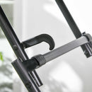 Tavolino da Esterni Pieghevole con Piedini Antiscivolo 60x60x71 cm in Acciaio Nero