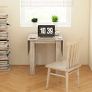 Tavolo a Ribalta per 4 Persone max Impermeabile e Antigraffio 140x70x75 cm in Truciolato Rovere