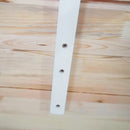 Tavolo da Pranzo 4 Posti con Piedini Antiscivolo 120x75x75 cm in Legno di Pino Naturale e Bianco