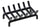 Brucialegna Braciere per Stufa 30x20x10 cm in Ferro Belfer 900/D Nero