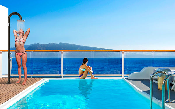 Doccia da Esterno Giardino Miscelatore e Doccetta Arkema Funny Yin Dove Grey prezzo