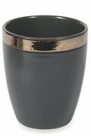 Set 6 Bicchieri per Acqua in Gres 330 ml Villa d'Este Home Tivoli Grigio Scuro Naima