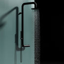 Doccia da Giardino in Acciaio Inox Installazione a 3 Punti a Parete Sined Cabras Nero 