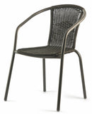 Sedia da Giardino in Polyrattan Soriani Grigio Scuro