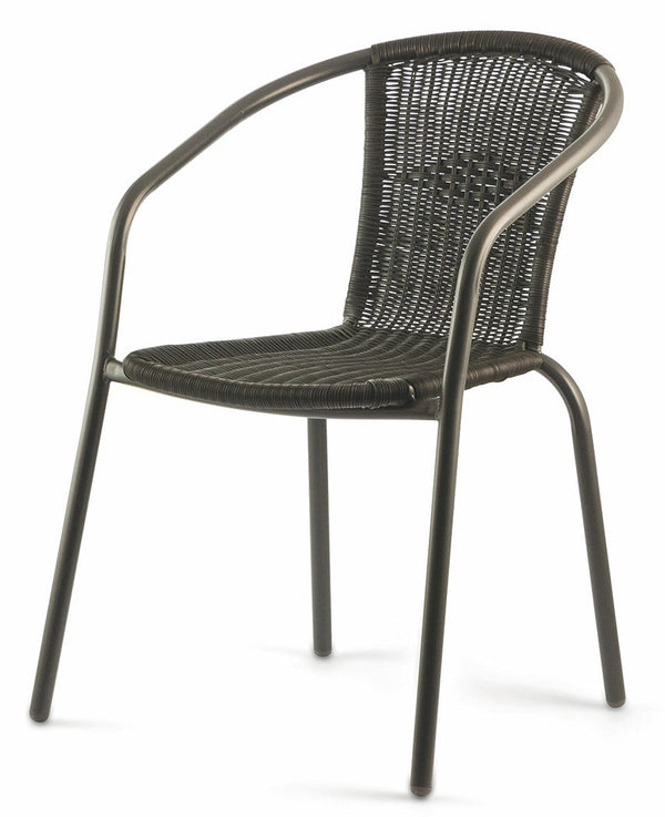 Sedia da Giardino in Polyrattan Soriani Grigio Scuro online