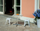 Base per Tavolo da Giardino con Piede a 4 Razze in Alluminio Silver