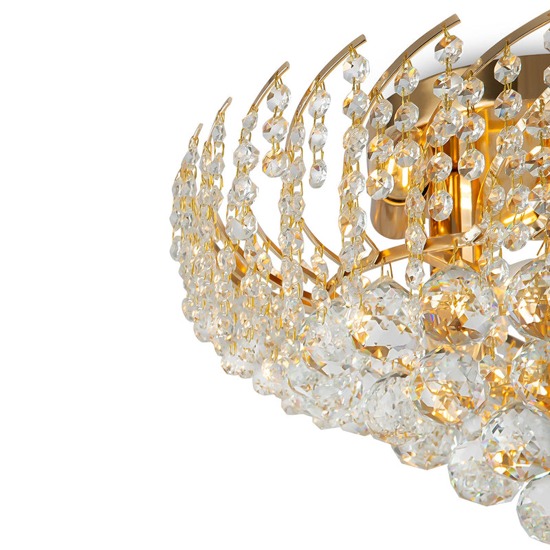 Lampadario Royal Classic in Metallo Karolina Oro