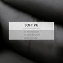 Poltrona Relax Reclinabile Manuale 80x90x105 cm in Similpelle Nera