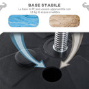 Punching Ball da Terra Altezza Regolabile Base Riempibile Ø43x126-144 cm Guantoni Inclusi Rosso 