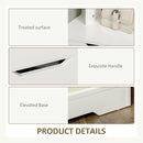 Mobile Dispensa 2 Cassetti e Ripiani 73x35x110 cm in MDF Bianco