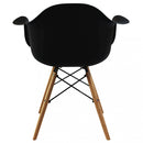 Sedia Moritz 53x47x82 h cm in Legno Nero