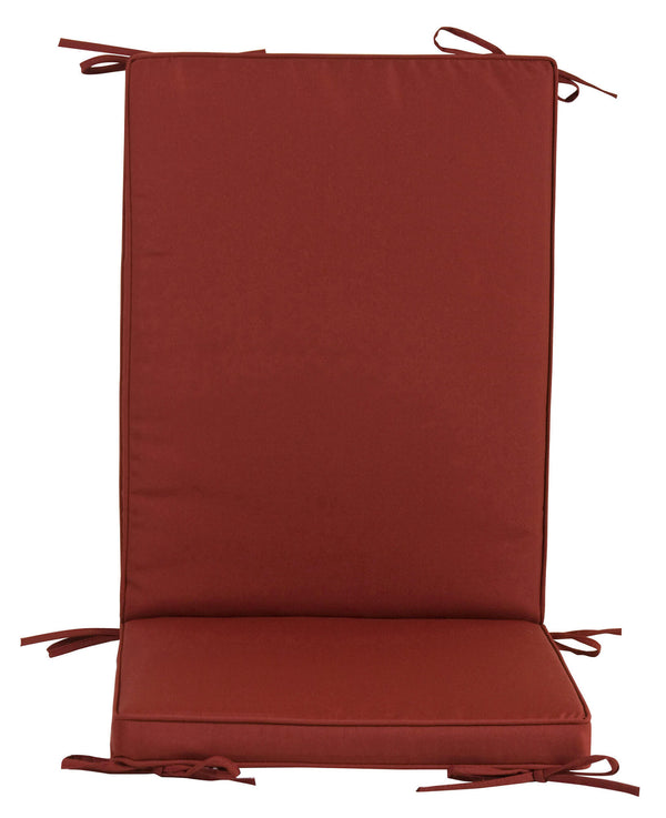 sconto Cuscino con Schienale per Sedie da Giardino 93x41cm Bauer Box Bordeaux