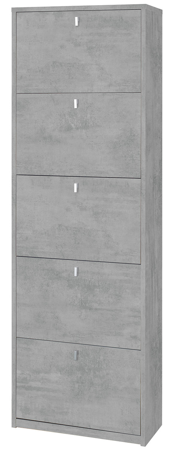 prezzo Scarpiera 5 Ante 63x190x29 cm Cemento
