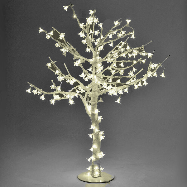 Albero di Natale Luminoso con 216 Led Bianco Caldo H100cm Bianco online