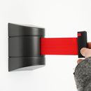 Tendinastro da Parete 10 m con Clip di Chiusura Nastro Rosso