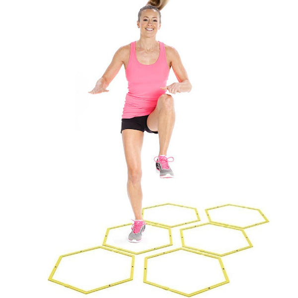 sconto Set 6 Cerchi per Allenamento Fitness Cardio Calcio Anelli Hoops Basket Dunlop