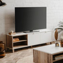 Porta TV Menorca 56A bianco rovere naturale 149,6x35x50 h