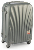 Trolley Valigia Bagaglio a Mano Rigida in ABS 4 Ruote Soriani Silver