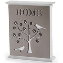 Armadietto Portachiavi da Parete 20x5,8x24 cm in Legno Disegno Albero