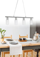 Lampada a Sospensione da Interno  E14 in Metallo Nickel Opaco