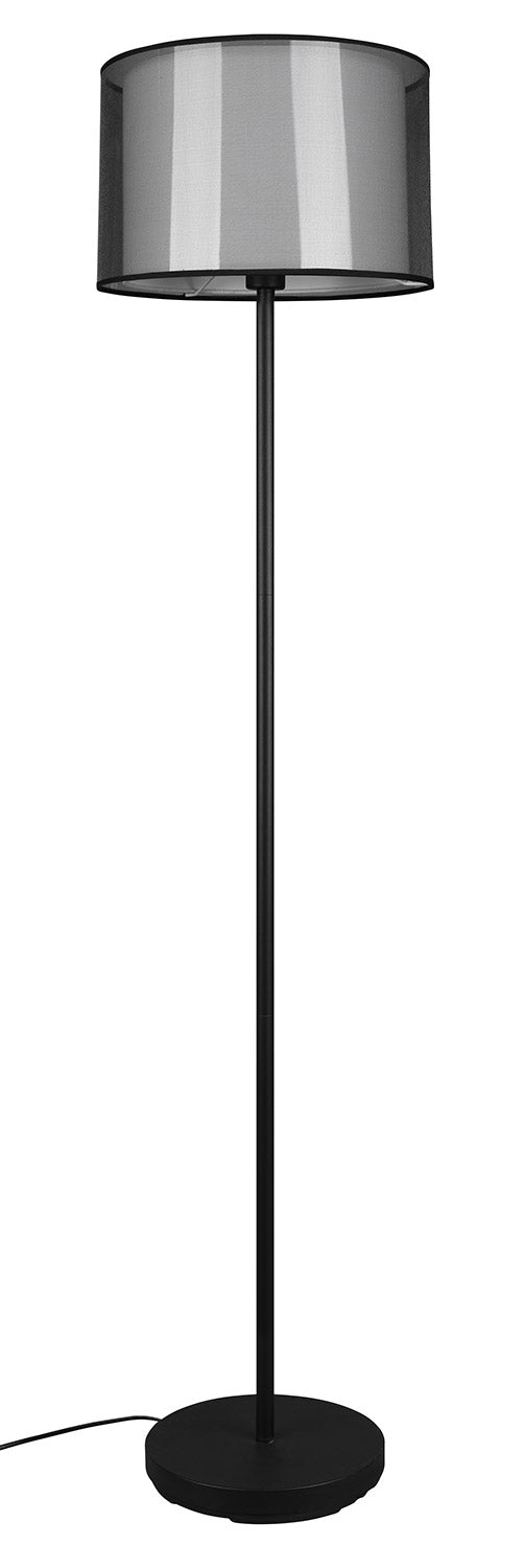 Piantana da Interno Attacco E27 in Metallo Nero Opaco