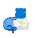 Seggiolone Pappa Bambini Attacco da Tavolo Cintura Sicurezza e Vassoio Azzurro