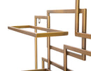 Porta Bottiglie Glam Verticale 50x10x79.5 cm in Ferro Oro