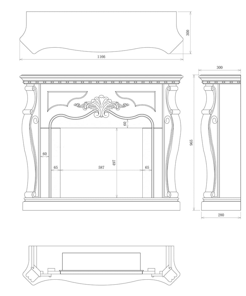 Camino Elettrico da Pavimento Effetto Fiamma 1500W Tagu Gala Noce