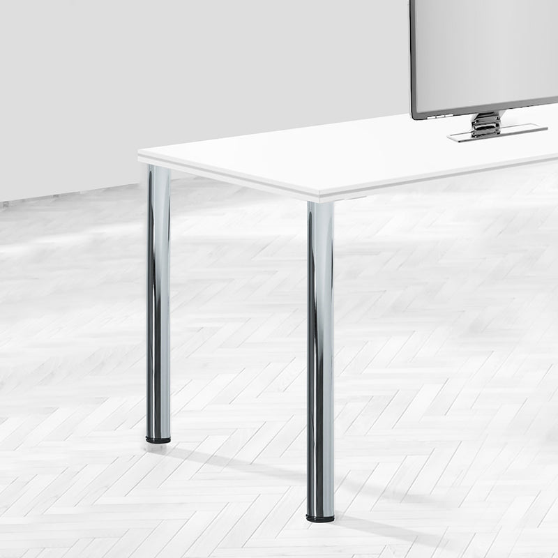 Kit 4 Gambe per Tavolo Regolabili Ø6x71/73 cm in Acciaio Emuca Bianche