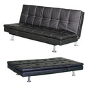 Divano Letto Prontoletto Bologna Rivestimento in Similpelle Nero